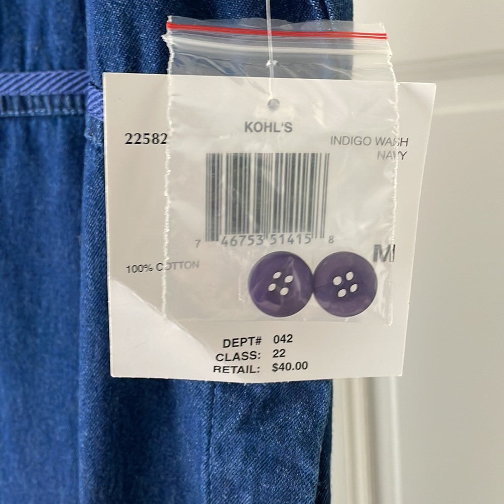 NWT! Denim maxi dress, women medium - Picture 6 of 7